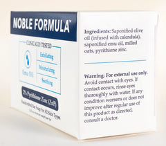Noble Formula three-bars in box packaging, value for ongoing acne and dermatitis care.