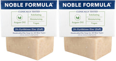 Noble Formula zinc bar soap packaging, clean design for all skin types.