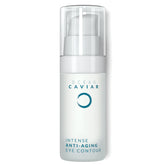 Noche Y Dia Caviar Eye Contour bottle shows premium packaging for mature skin care.