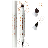 Noerrors freckle pen stamp 2-in-1 compact in action for natural freckles.