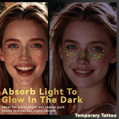 Noerrors gold-foil detail adds luxe look to party makeup.