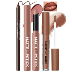 Noerrors Juicy Nude lip kit packaging for a sleek daily routine
