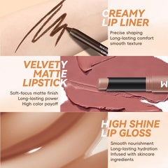 Noerrors Juicy Nude lip gloss swirl highlights high shine on lips