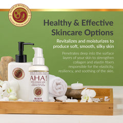 Nonie of Beverly Hills AHA Body Lotion ingredients highlight vegan components
