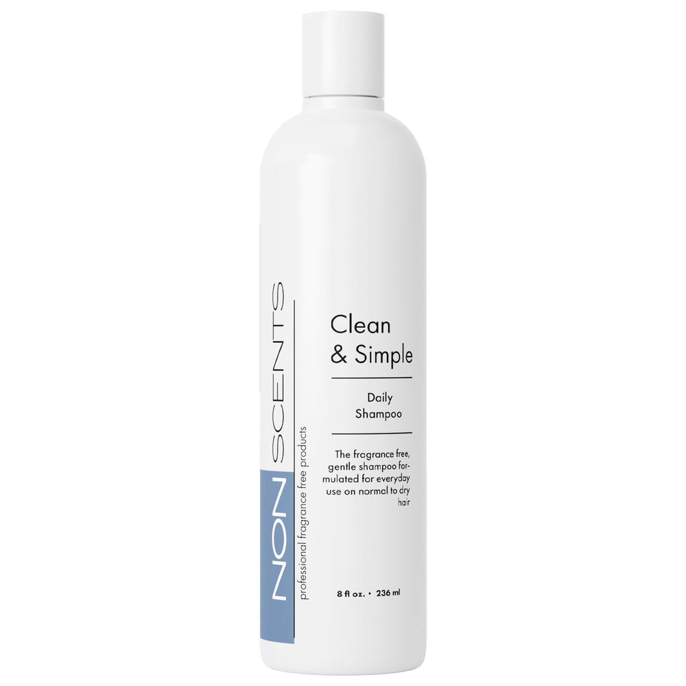 Nonscents fragrance-free shampoo bottle for sensitive scalps and gentle cleansing