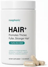 Noophoric Hair Growth Vitamins bottle promotes healthier hair