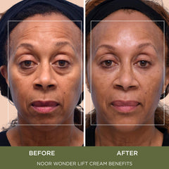 Noor Hair Wonder Lift Cream application on skin shows quick absorption and smooth finish.