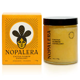 Nopalera Cactus Body Polish Tangerine bottle pour promotes smooth, hydrated skin.