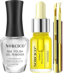 NORCICO gel polish remover 15ml bottle for quick salon-like polish lifting.