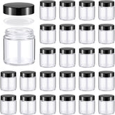 Norme 24-pack glass jars with lids for versatile storage and easy access