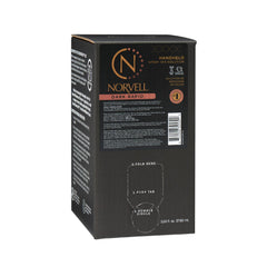 Norvell Premium Spray Tan Dark Rapid bottle shows fast color development.