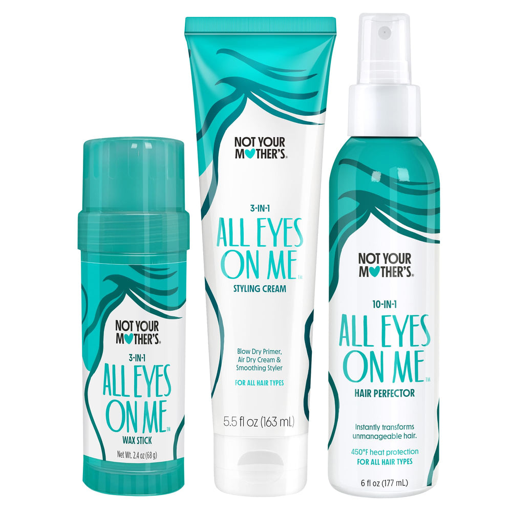 Not Your Mother's All Eyes On Me bottle pour highlights 10-in-1 styling benefits