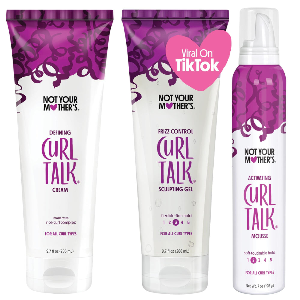 Not Your Mother's Curl Talk Defining Cream in action for defined, frizz-controlled curls.