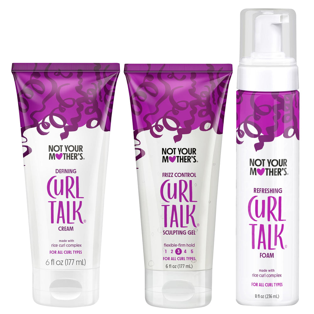 Not Your Mother's Curl Talk Frizz Control Gel bottle for flexible-firm hold and defined curls.