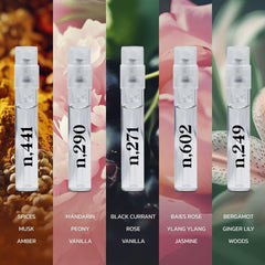 Noteworthy Fragrance Sampler sandalwood musk blend ideal for cozy evenings.