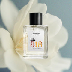 Noteworthy N-818 Almost Friday heart notes visual emphasizes jasmine bouquet.