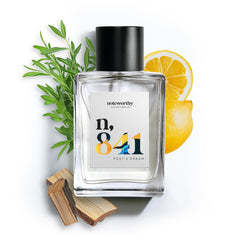 Noteworthy n841 Poet's Dream bottle front, unisex scent for day and night