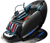 Notired massage chair SL-Track visual shows spine alignment and deep relaxation benefits