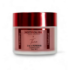 Notpolish dip powder's highly pigmented formula delivers vibrant color in one coat.