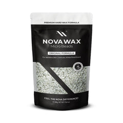 Close-up of Nova Wax microbead texture highlighting flexible beads for all-over use