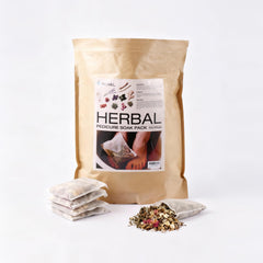 NOVAL herbal foot bath packaging ready for a home spa ritual.