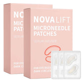 NOVALIFT Micro Eye Patches pack close-up highlights hydration benefits
