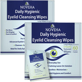NOVEHA daily eyelid wipe pack: convenient 120 wipes for lasting hygiene.