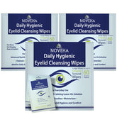 NOVEHA daily eyelid wipes 180-pack for convenient daily eye hygiene.