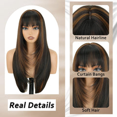 NOVFLKW adjustable cap wig closure secures fit for different head sizes.