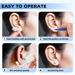 Novopiercing sterilized cleaning pads for hygienic post-piercing care.