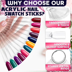 Novsix durable plastic swatches ensure smooth color application