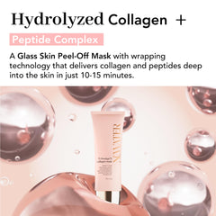 NOWATER Collagen Wrapping Mask being applied for smooth, even hydration.