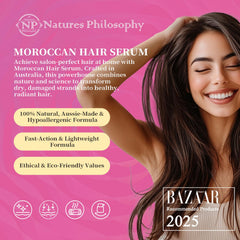 Silky, frizz-free hair look with NP Nature's Philosophy oil finish