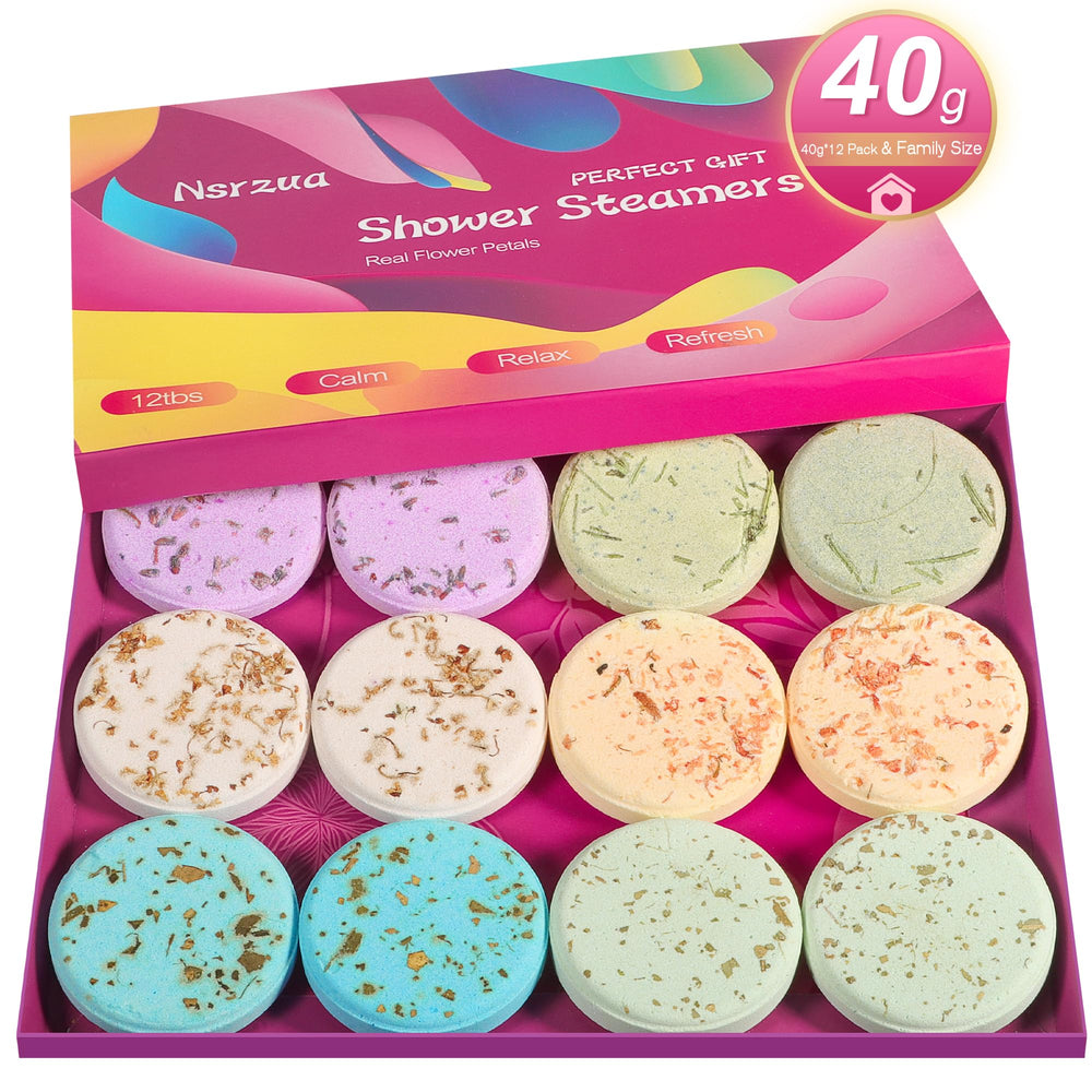 Nsrzua shower steamers gift box, ready for gifting and self-care routines.