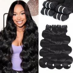 Ntuiol 16A raw body wave bundle 16in close-up reveals silky texture for versatile styling