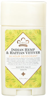 Nubian Heritage deodorant bottle with neem oil for long-lasting freshness