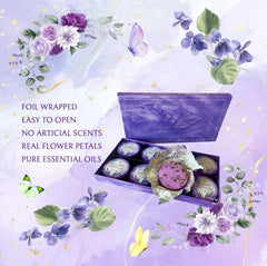 NuePhina lavender steamers in a gift-ready box for thoughtful self-care.