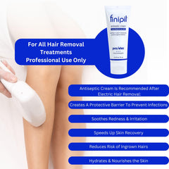 Nufree Finipil Pro Elec antiseptic cream being dispensed for easy application