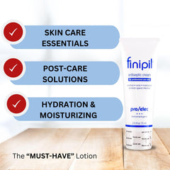 Nufree Finipil Pro Elec antiseptic cream packaging shown for professional use