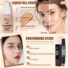 NUIBO Beige Liquid Foundation provides a smooth, even complexion.