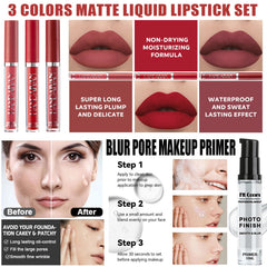 NUIBO Lipstick Set adds color and shine for day to night looks.