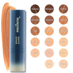 NuNorm Quick Cover Stick under eye area brightening close-up.