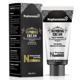 Nupharmco Numbing Cream Maximum Strength packaging showing sleek design for long-lasting comfort.