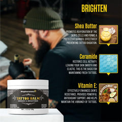 Nupharmisto balm ingredients close-up with emu oil and arnica.