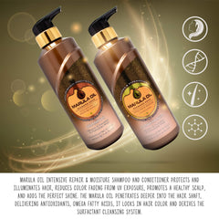 NUSPA Marula Oil Conditioner bottle with pump detangles and nourishes