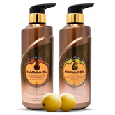 NUSPA Marula Oil Shampoo bottle with pump for moisturized, smooth hair