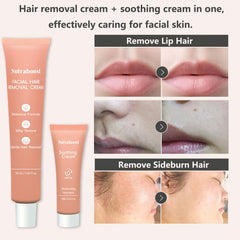 Nutraboost soothing cream close-up shows aloe vera and lavender.