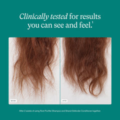 Nutrafol Conditioner nourishing formula with Ximenia Oil and postbiotics.