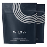 Nutrafol Men bottle front view; may support thicker hair over time.