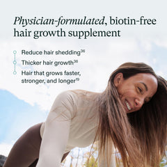 Nutrafol hair growth capsules closeup showcasing vegan capsules